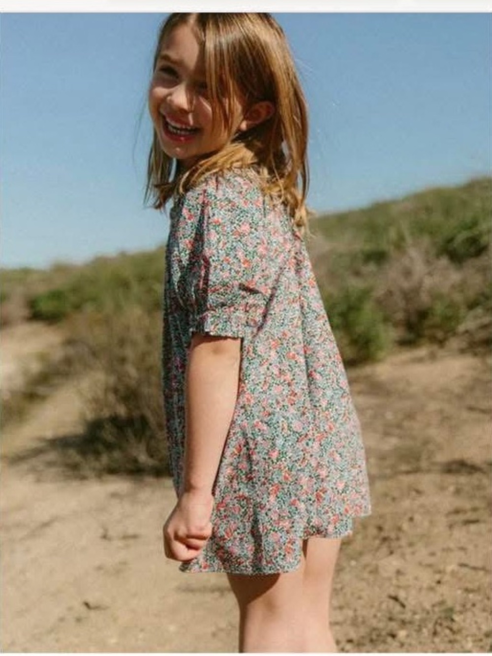 Doen Yearling Girls Dress Size 10 Petit Jardin Floral Print Liberty of London